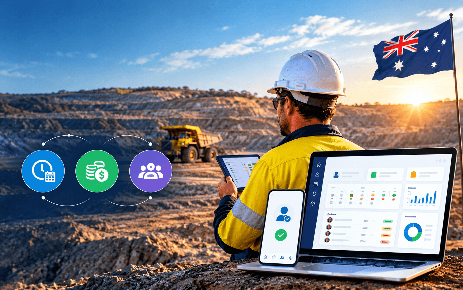 Employee Attendance & Payroll Management System for a Mining Company from Australia